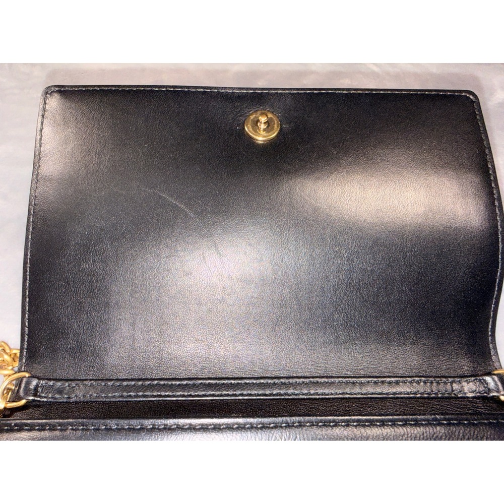 Dior Diorama Wallet on‎ Chain Black Studded Leather Gold Hardware With COA - Picture 9 of 15